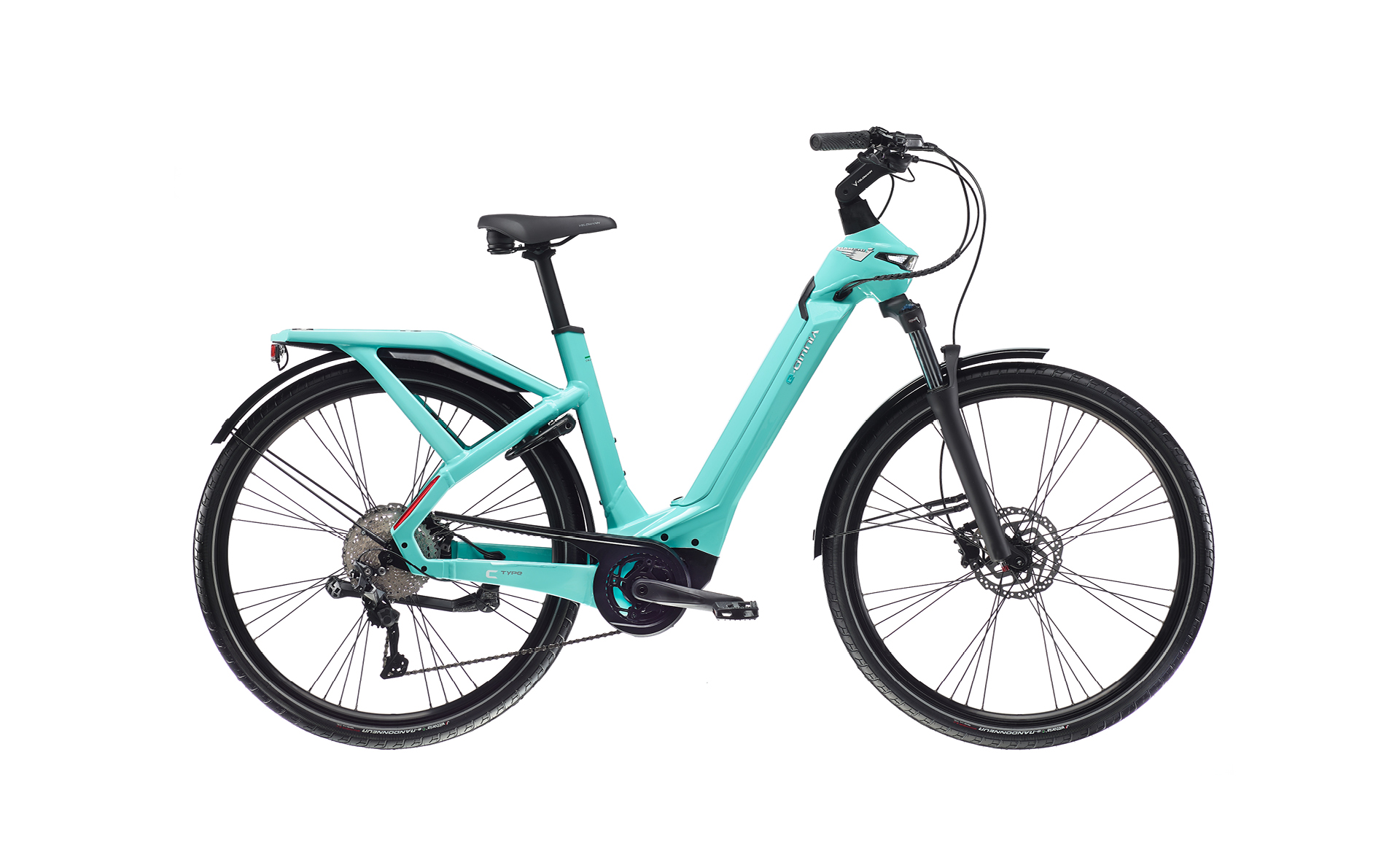 Bianchi E-Omnia C-Type Deore 10SP Bosch 500Wh Celeste 