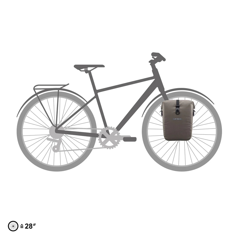 Ortlieb Gravel-Pack Quick-Lock2.1 Gepäckträgertaschen dark sand