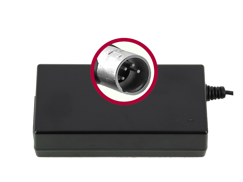 BMZ Ladegerät Li-Ion 42V 2A Stecker XLR 4polig 20650-3