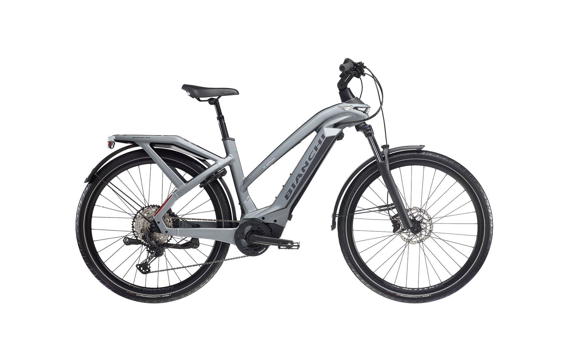 Bianchi E-Omnia T-Type Step-Through Nexus 5SP Metal Grey/Graphite Full Matt