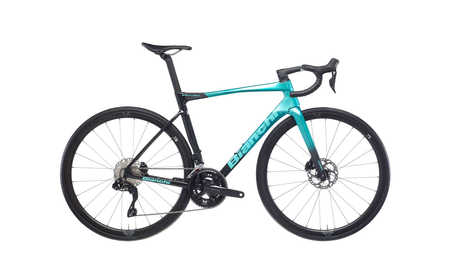 Bianchi Specialissima Comp 105 Di2 Graphite/Metallic Celeste